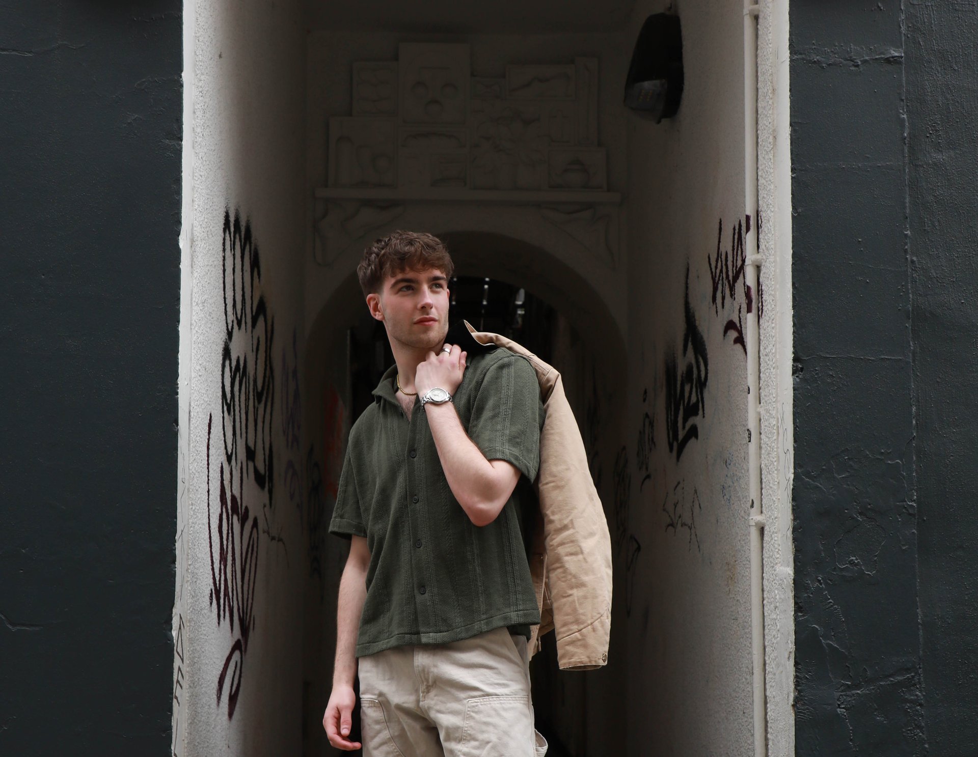 Monty Beldon British male fashion model from Newark Nottinghamshire professional editorial portrait