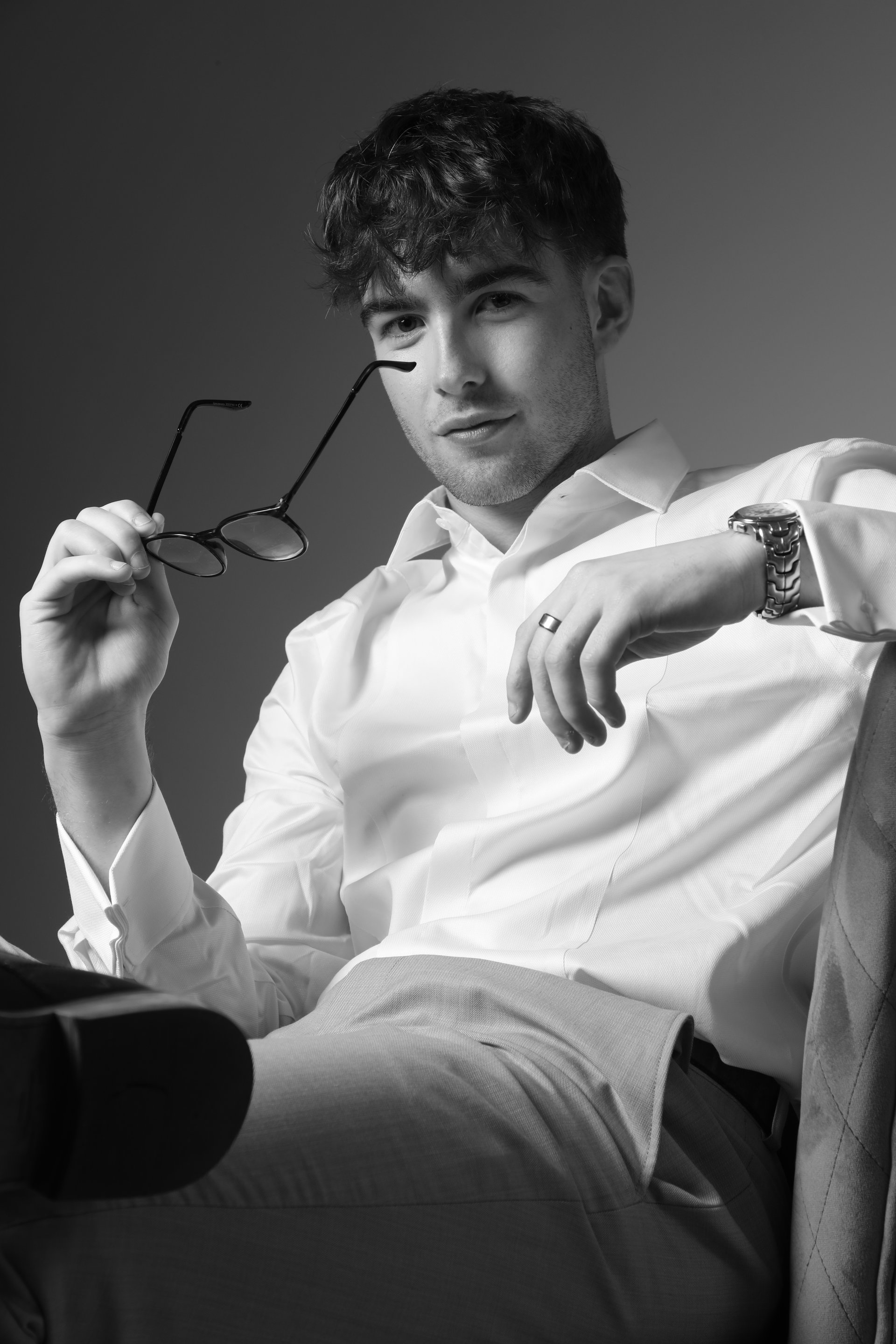 Monty Beldon British male model outdoor fashion editorial shoot UK Newark