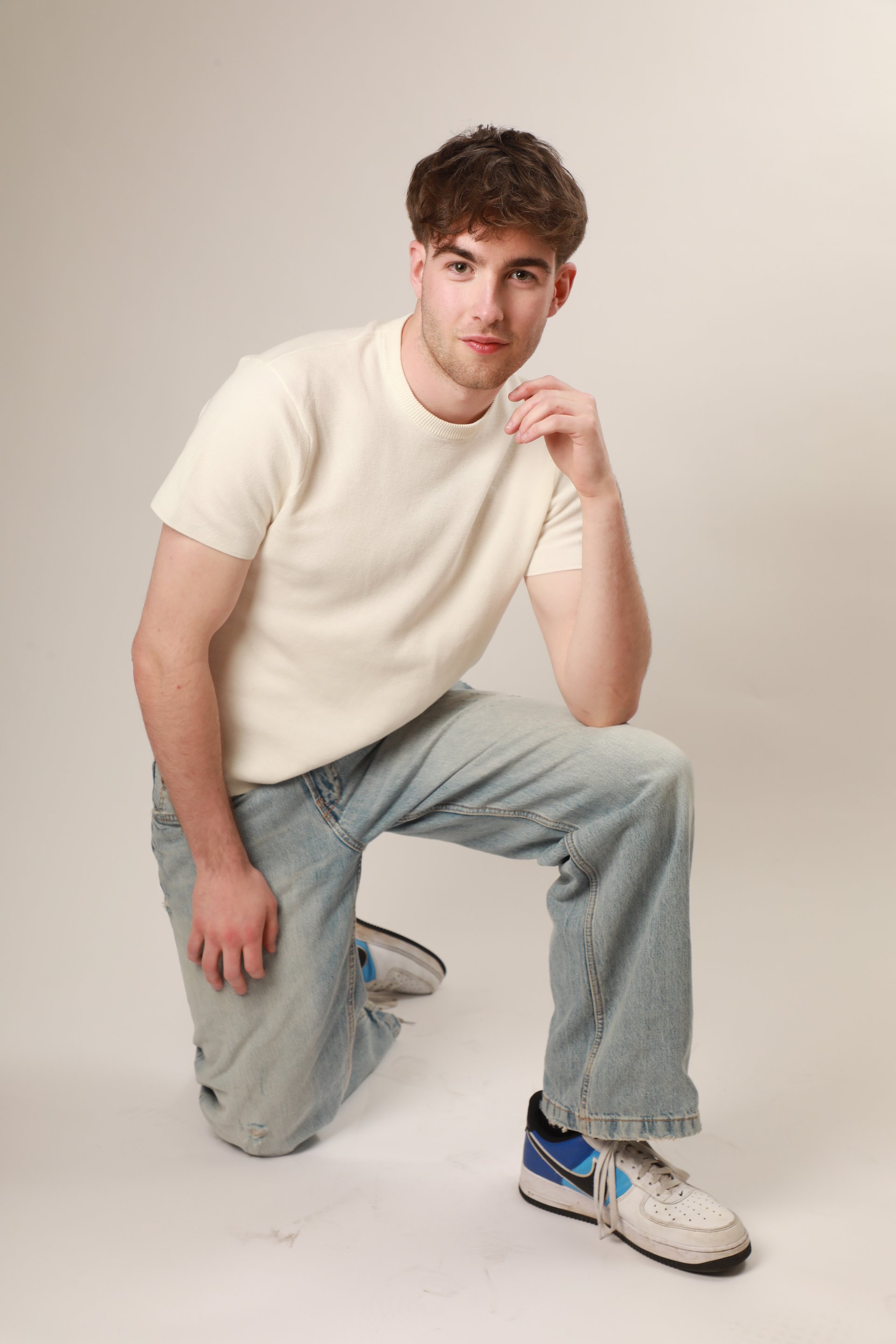 Monty Beldon runway editorial fashion work British model